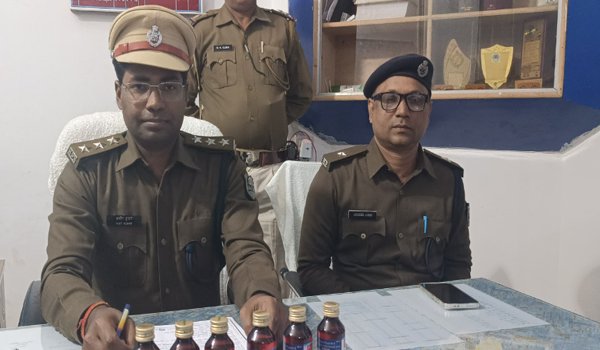 Saur Bazar police की बड़ी कार्रवाई कोडीन युक्त सीरप किया बरामद