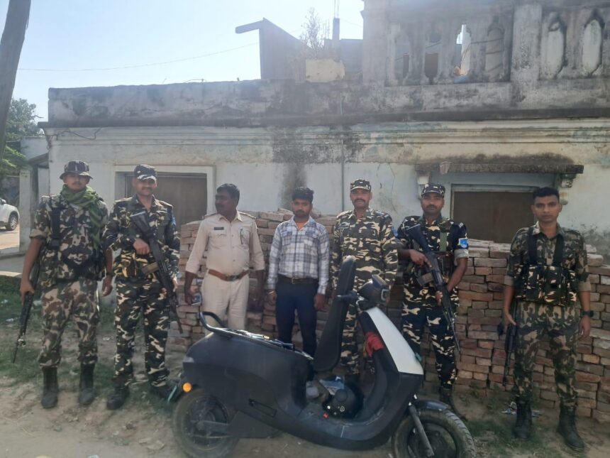 एसएसबी ने भारी मात्रा में शराब के साथ तस्कर को पकड़ा