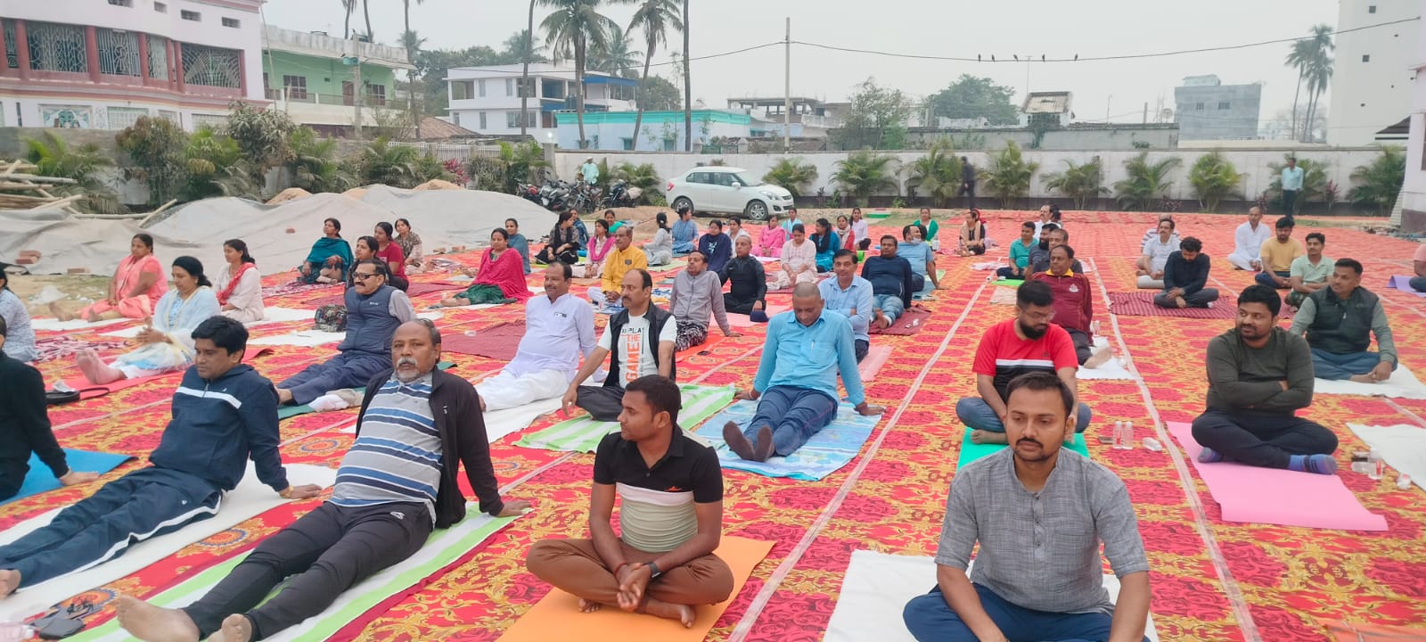 रोटरी क्लब ऑफ मधुबनी मिलेनियम द्वारा तीन दिवसीय योग शिविर का शुभारंभ