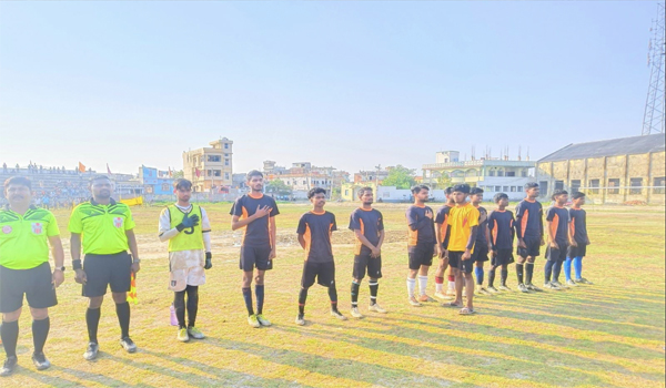 बिहार राज्य स्तरीय फुटबॉल प्रतियोगिता के छठे दिन जमुई ने 7-0 से जीता