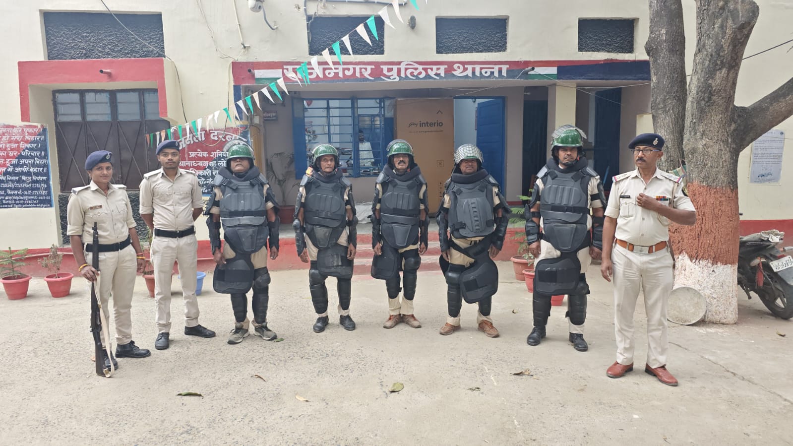 राजनगर थाना में मॉक ड्रिल का आयोजन