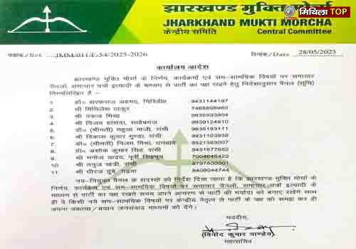 JMM के ये नेता मीडिया के सामने रखेंगे अपनी बात, पार्टी ने जारी की लिस्ट
