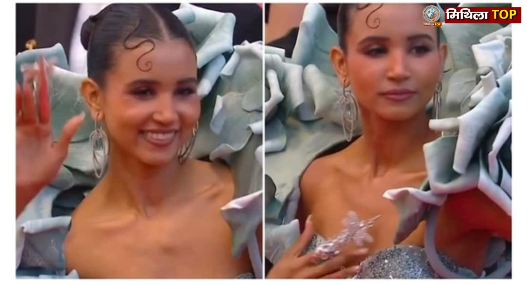 सेलमपुर के कपड़े से बना गाउन, नैन्सी त्यागी का कान फिल्म फेस्टिवल में जादू