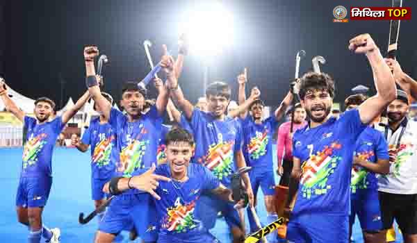 खेलो इंडिया यूथ गेम्स 2025 में हरियाणा ने हॉकी का खिताब जीता...