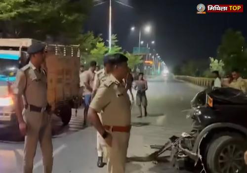 अनियंत्रित स्कॉर्पियो ने पटना में पुलिसकर्मियों को रौंद दिया...