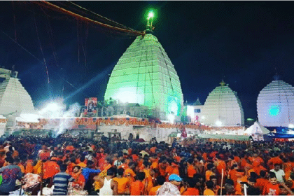 देवघर मेला क्षेत्र रंगीन लाइटों से हुआ जगमग, श्रद्धालु हुए मंत्रमुग्ध