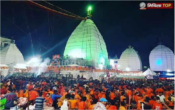 देवघर मेला क्षेत्र रंगीन लाइटों से हुआ जगमग, श्रद्धालु हुए मंत्रमुग्ध