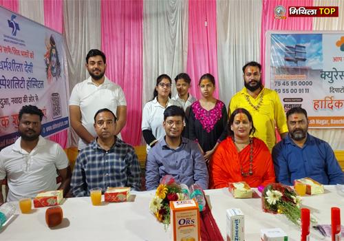 देवघर में क्यूरेस्टा हेल्थ का निःशुल्क स्वास्थ्य शिविर शुरू