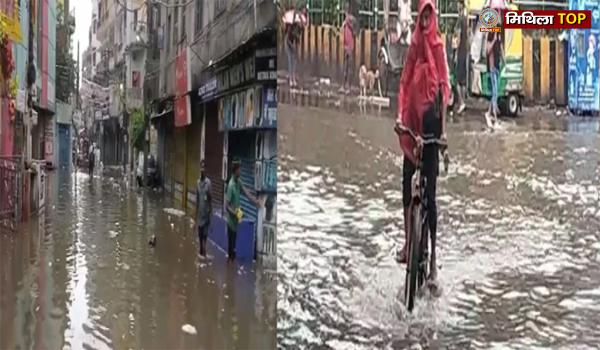 बिहार विधानसभा परिसर में घुसा पानी, पटना नगर निगम की खुली पोल