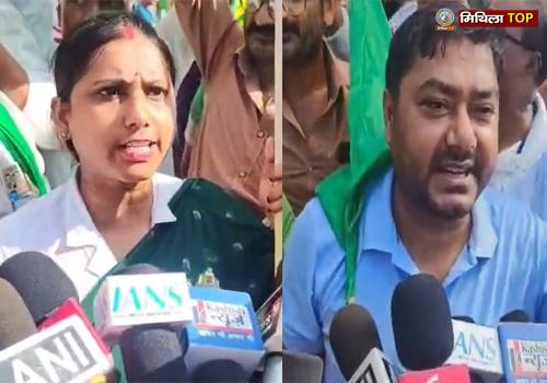 मतदाता सूची कार्य बंद करने की मांग को लेकर, राजद ने किया चक्का जाम