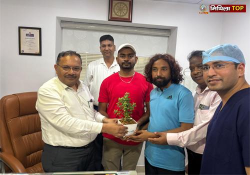 विधायक जयराम महतो विमल लकड़ा का हाल जानने पहुंचे अस्पताल