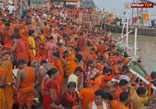 सावन की दूसरी सोमवारी पर अजगैबीनाथ धाम में आस्था का सैलाब