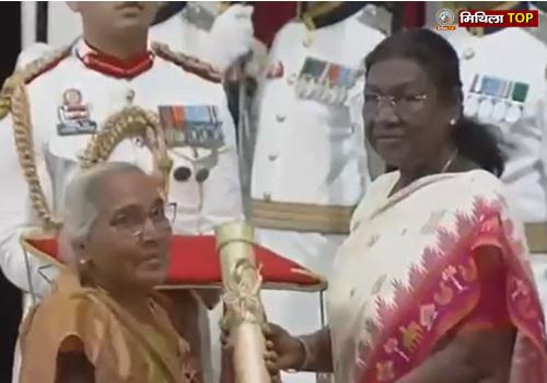 सुजनी कला में मुजफ्फरपुर की निर्मला देवी को मिला पद्मश्री