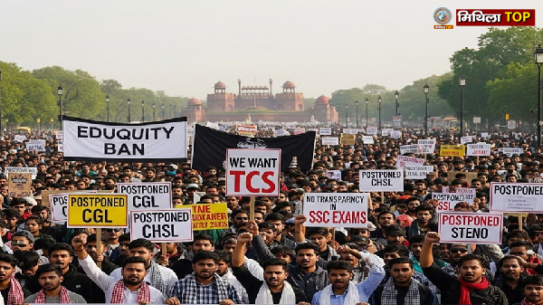SSC Aspirants Protest: एसएससी परीक्षा में धांधली के खिलाफ दिल्ली में प्रदर्शन...