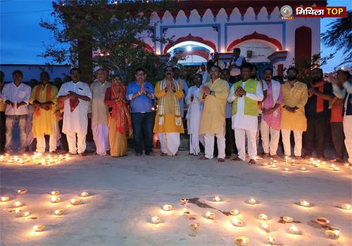 दुल्हन सी सजी सीता जन्मस्थली, पप्पू सिंह के नेतृत्व में दीपोत्सव कार्यक्रम