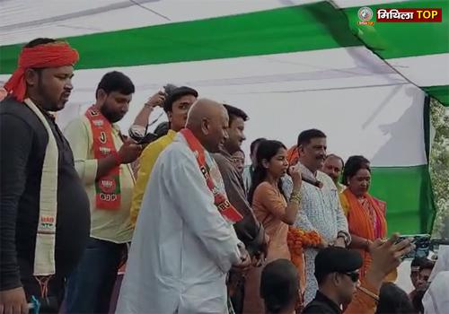 अलीनगर में संजय झा बोले-बिहार में विकास की गंगा बह रही है