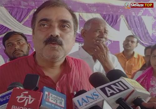 Darbhanga News: जीवेश मिश्रा ने कांग्रेस प्रत्याशी ऋषि मिश्रा को बताया बाहरी प्रत्याशी