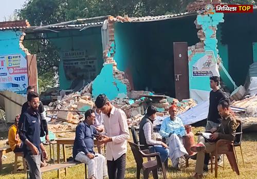 भालपट्टी थाना क्षेत्र में जमीन विवाद पर बवाल, आईटीआई कॉलेज पर जेसीबी से हमला