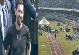 Leo Messi In Kolkata: कोलकाता इवेंट से 20 मिनट में लौटे मेसी, सॉल्ट लेक स्टेडियम में मचा हंगामा