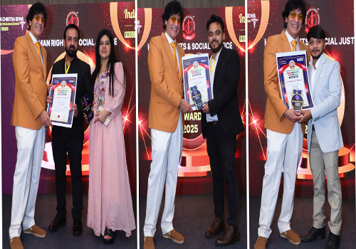National Award Ceremony in Gurugram: दरभंगा के तीन युवा सोशल वर्कर ह्यूमैनिटेरियन एक्सीलेंस अवॉर्ड 2025 से सम्मानित