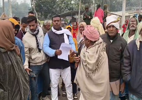 शोभन–एकमी बाईपास चौड़ीकरण पर बवाल, अलाइनमेंट बदलने के आरोप, किसानों में भारी आक्रोश