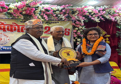 प्रियंका मिश्र को ‘साहित्यिकी युवा सम्मान’ से सम्मानित, विद्या भूषण राय ने दी बधाई