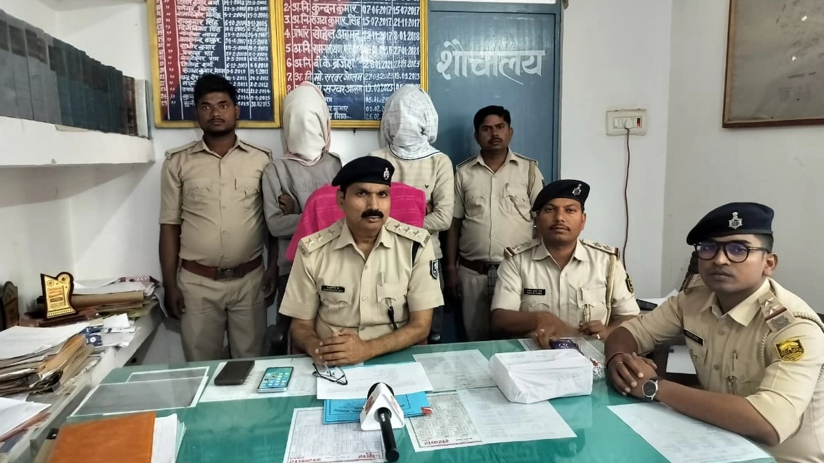 अलीनगर में अपराध की प्लानिंग कर रहे 2 आरोपी हथियार समेत गिरफ्तार