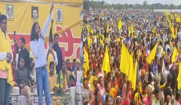 Kurmi Protest Ranchi: धुर्वा के प्रभात तारा मैदान में कुर्मी समुदाय की विशाल जनसभा