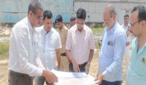 संस्कृत शोध संस्थान के निर्माण कार्यों का DM कौशल कुमार ने किया निरीक्षण