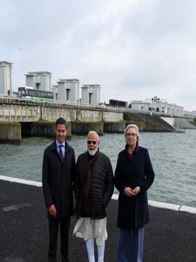 Prime Minister Narendra Modi visits Afsluitdijk