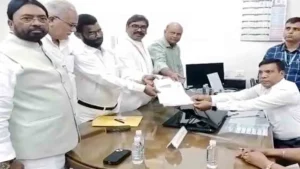 Jharkhand Rajya Sabha Election 2026: Baidyanath Ram, Parimal Nathwani and Pranav Jha filed nominations.