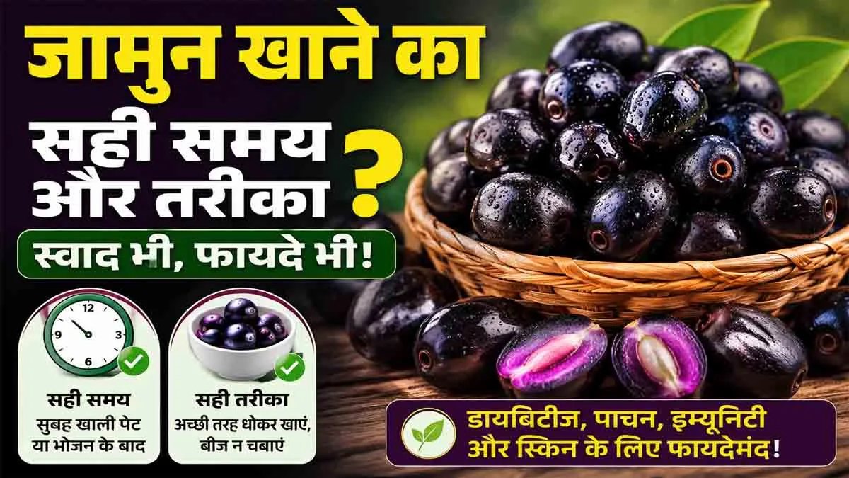 Jamun Benefits: What is the right time and method to eat Jamun?