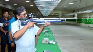 Ranchi Shooting Range: CM Hemant Soren conducts a surprise inspection of the Khelgaon Shooting Range.