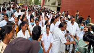 PMCH Nurses Strike: Healthcare services at PMCH paralyzed due to nurses' strike.