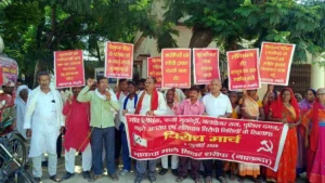Mob Lynching in Bihar: CPI(ML) activists protest in Bihar Sharif, target the government.