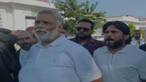 Darbhanga Court: Pappu Yadav arrived at the Darbhanga Court; upon stepping out, he lashed out over the Ram Mandir dispute.