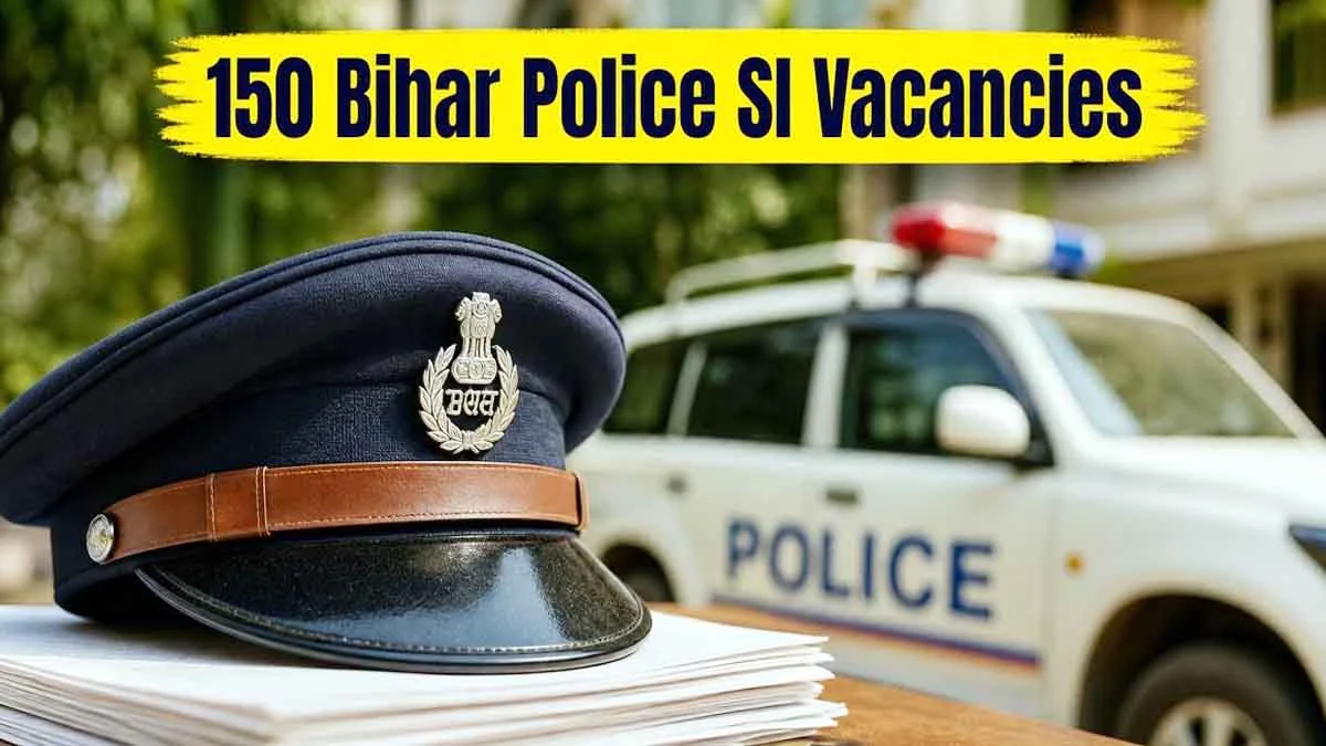 Bihar Police SI Recruitment 2026: BPSSC announces 150 SI vacancies; apply by August 9.