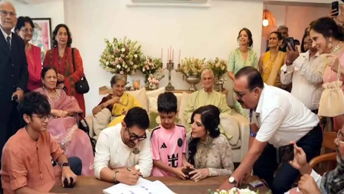 Aamir Khan Married Gauri Spratt: Aamir Khan and Gauri Spratt tie the knot; Ambani family attends.
