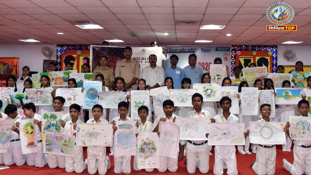 Wildlife Week 2026: राजगीर में वन्यजीव सप्ताह पर बच्चों ने दिखाई प्रतिभा